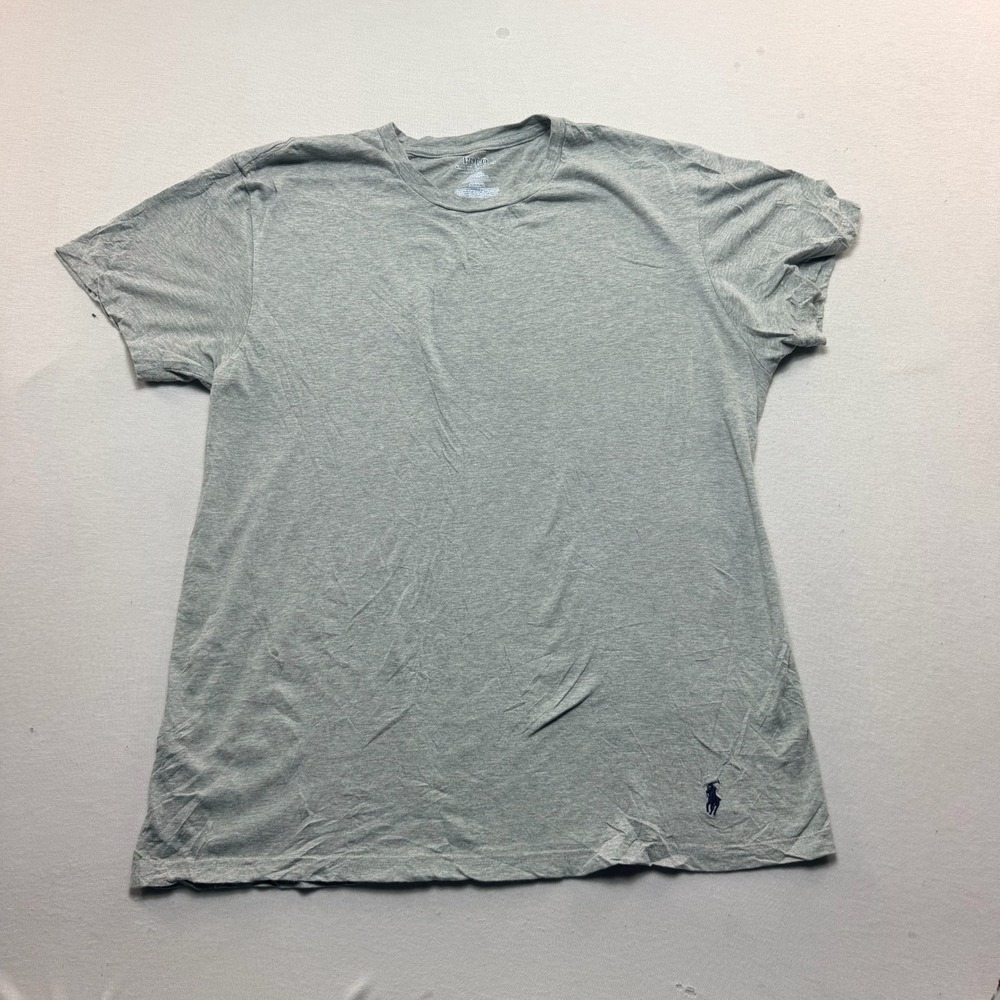 Polo Ralph Lauren T-Shirt Men Large Gray Excellent Classic Fit Short Sleeve Pony